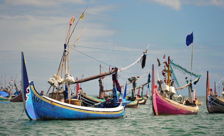 Fishing Boats in Jimbaran, Bali